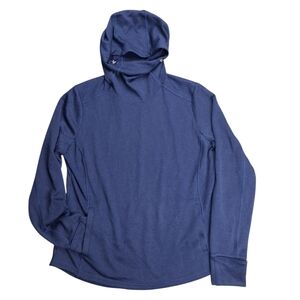 Duluth Trading Co Haz-Mask Navy Pullover Hoodie SZ L